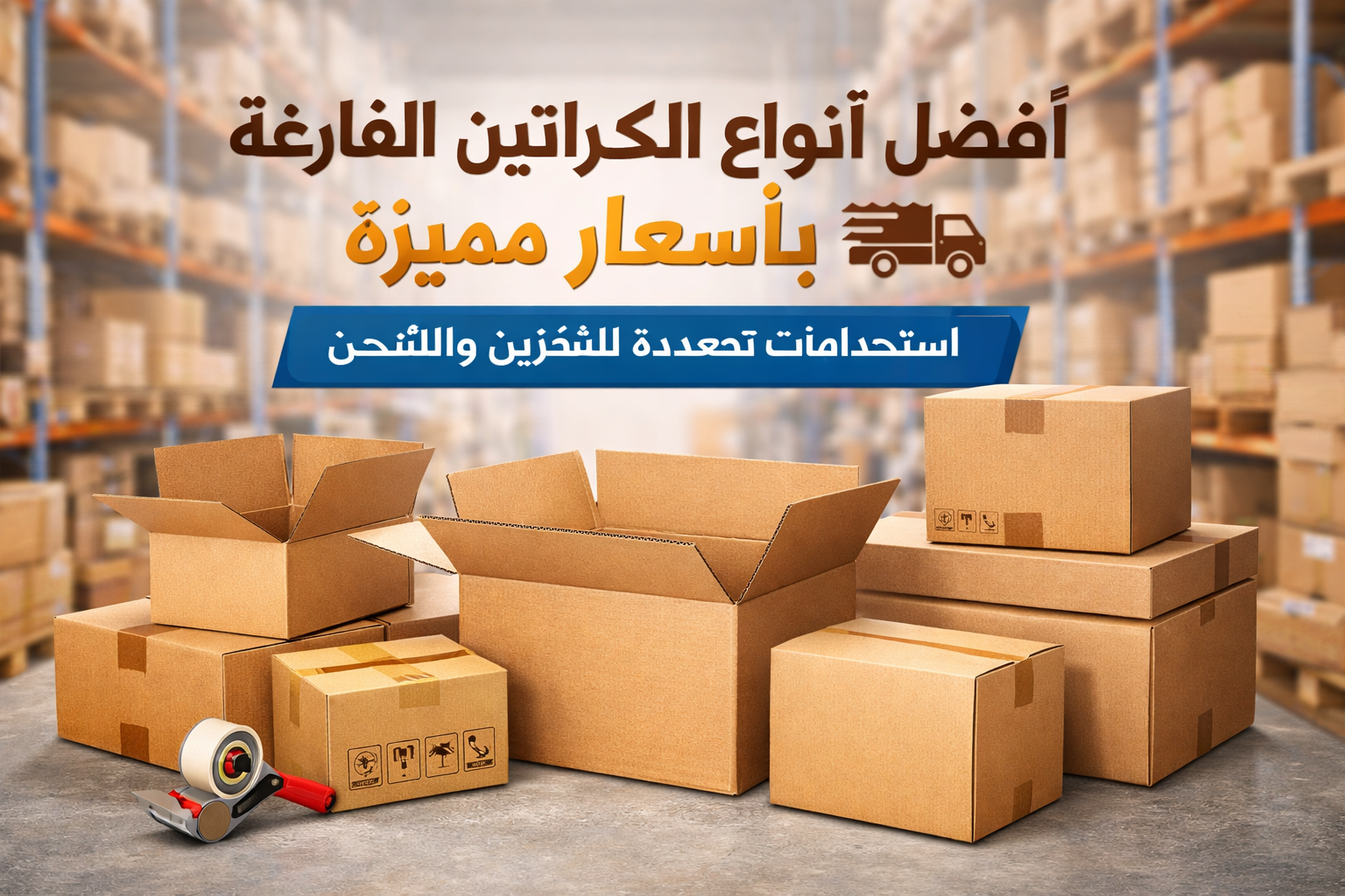 الكراتين الفارغة - مستلزمات التغليف بالجملة